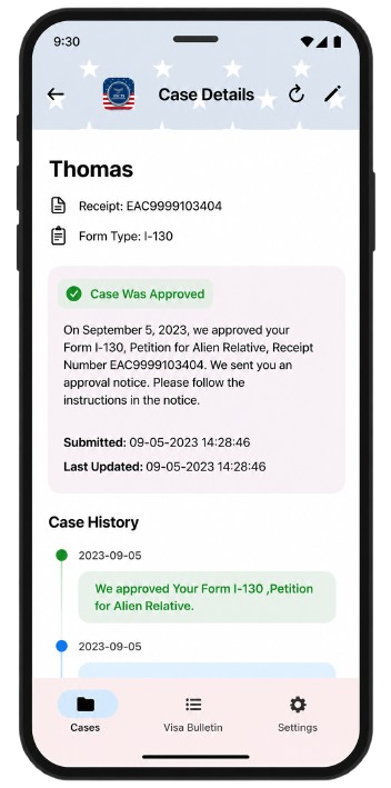 App screen